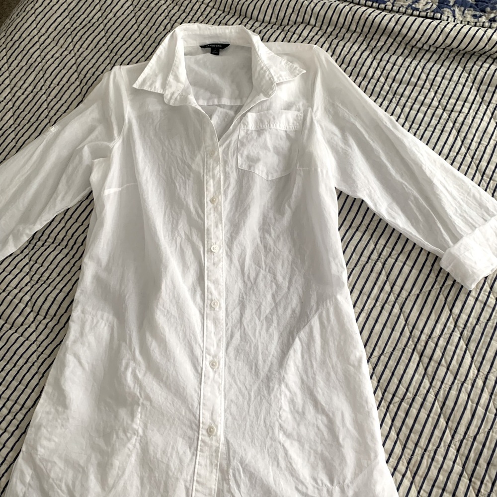 Sheer cotton bathing suit coverup
